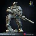 3d Printed Imperial Marine Scout Squad x5 by Meshbrain Labs