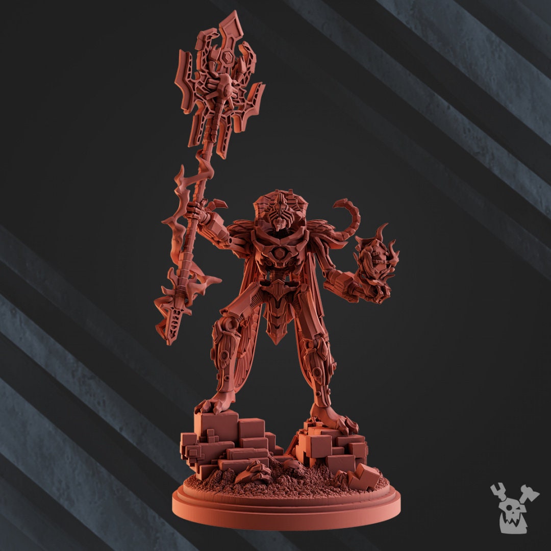 3d Printed Robot Legions Lord Akerteph by DakkaDakka