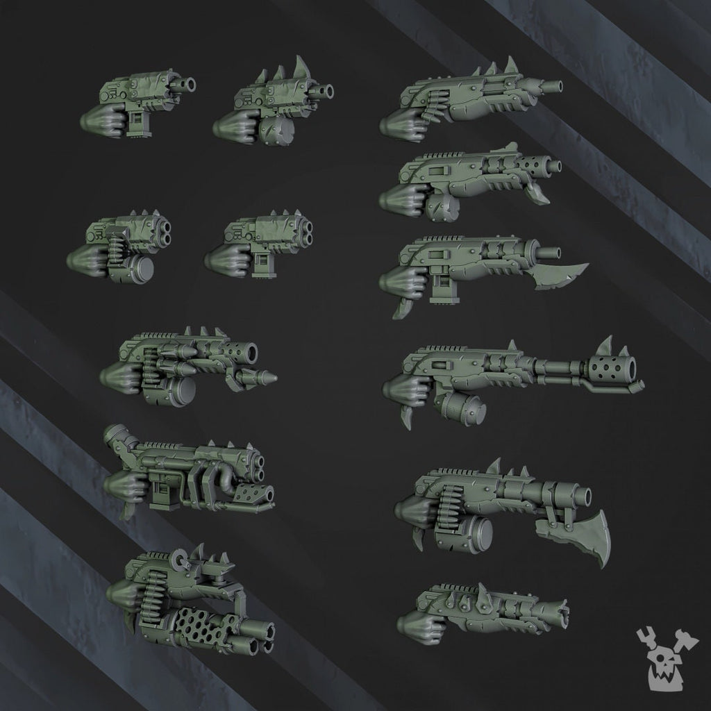 3d Printed Squad of 6 Ork Boys by DakkaDakka