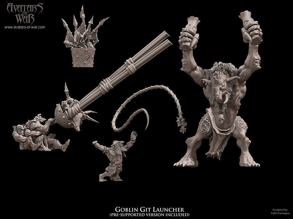 3D Printed Goblin Git Launcher by Avatars of War