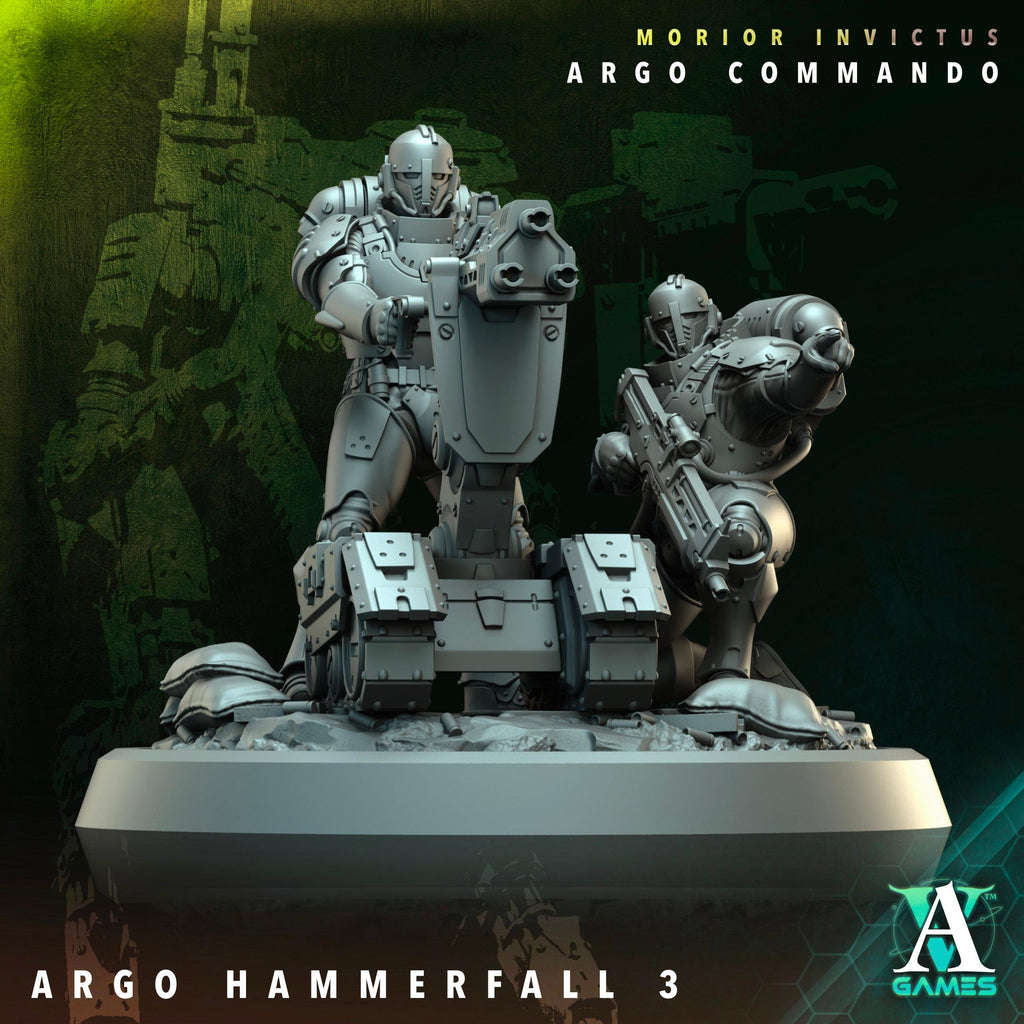 3D Printed Argo Hammerfall by Archvillain Games
