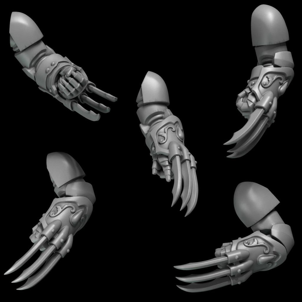 3d Printed Crimson Lords Claws x10 by Greytide Studio
