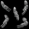 3d Printed Crimson Lords Claws x10 by Greytide Studio