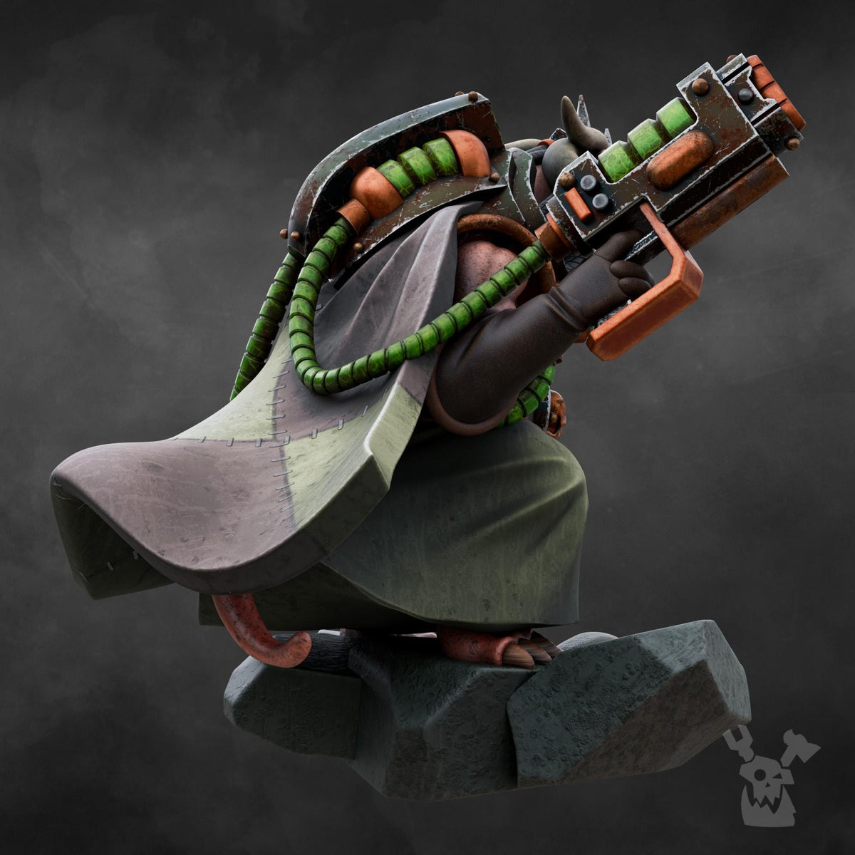 3D Printed Shift Supervisor of Mine Rats by DakkaDakka Miniatures