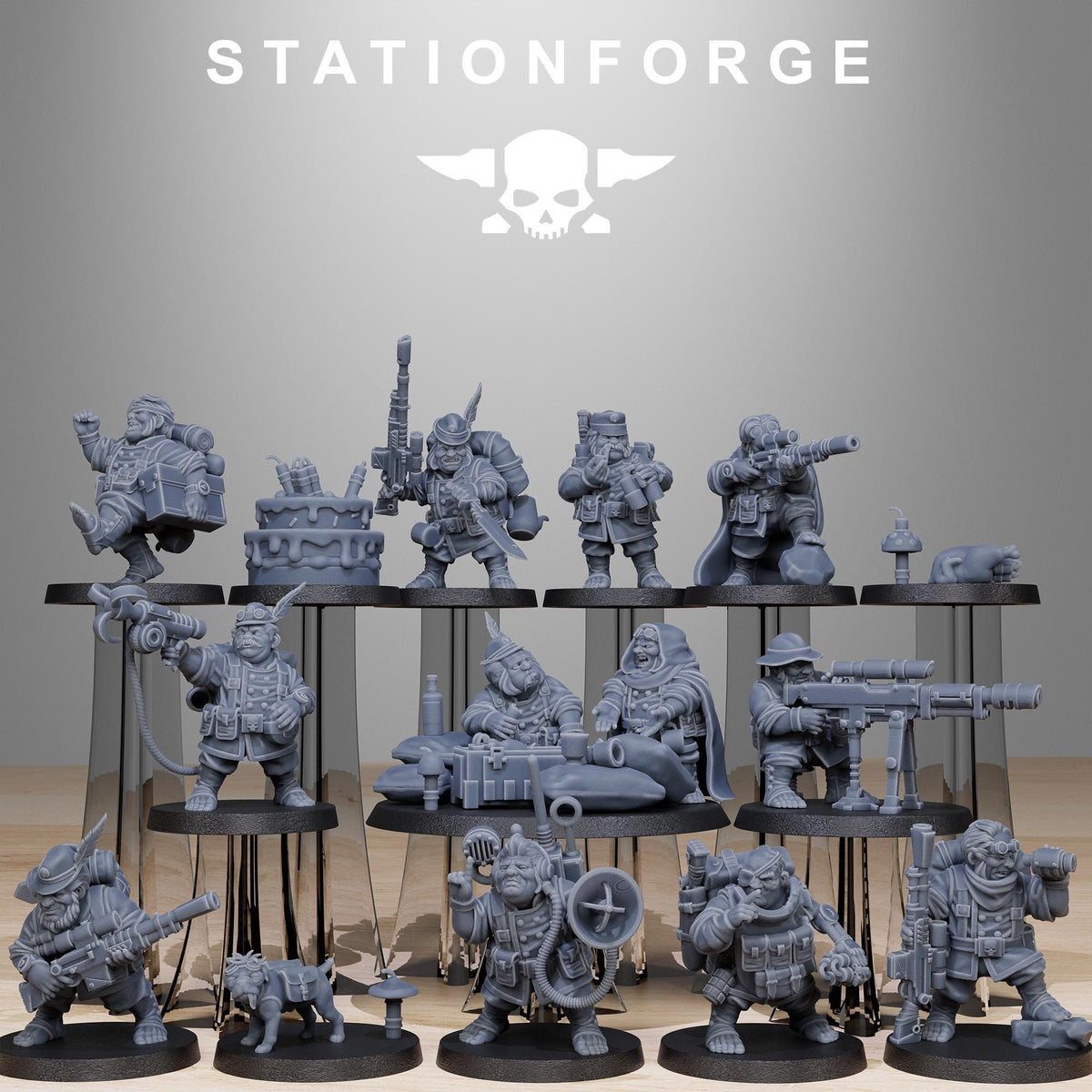 3D Printed GrimGuard Skulldart Trappers by StationForge Miniatures
