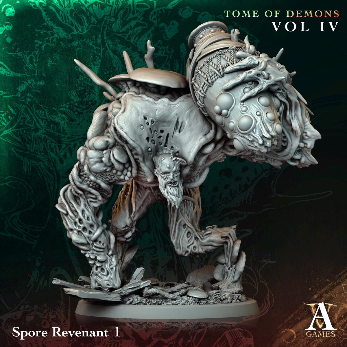 3D Printed Spore Revenant by Archvillain Games