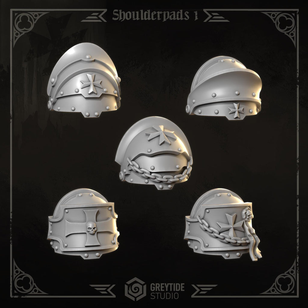 3d Printed Eternal Crusader Shoulderpads #1 by Greytide Studio