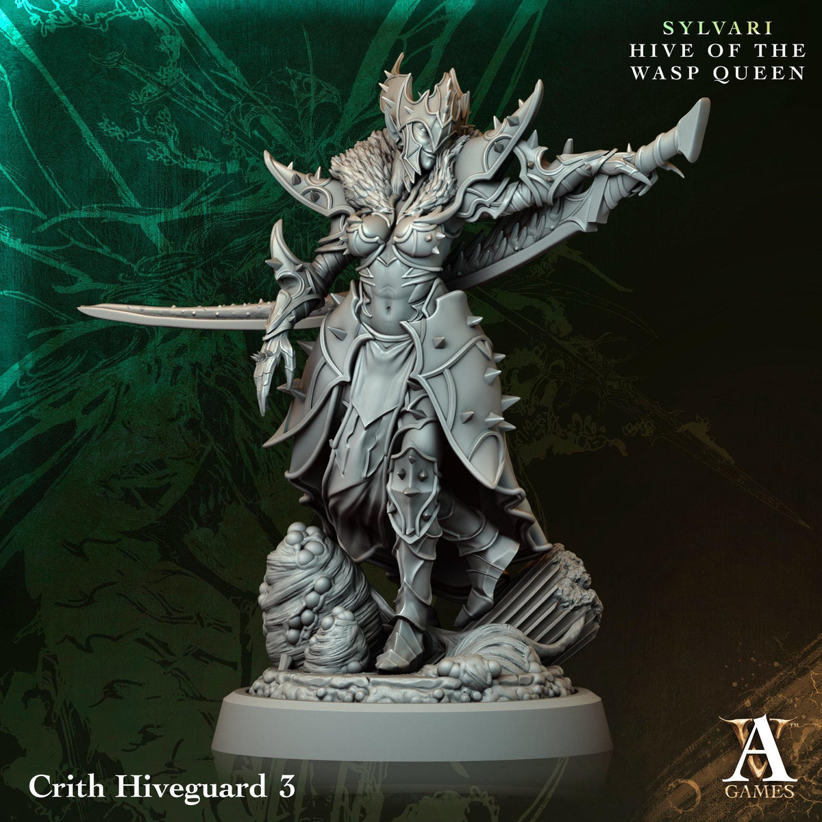 3D Printed Crith Hiveguard by Archvillain Games
