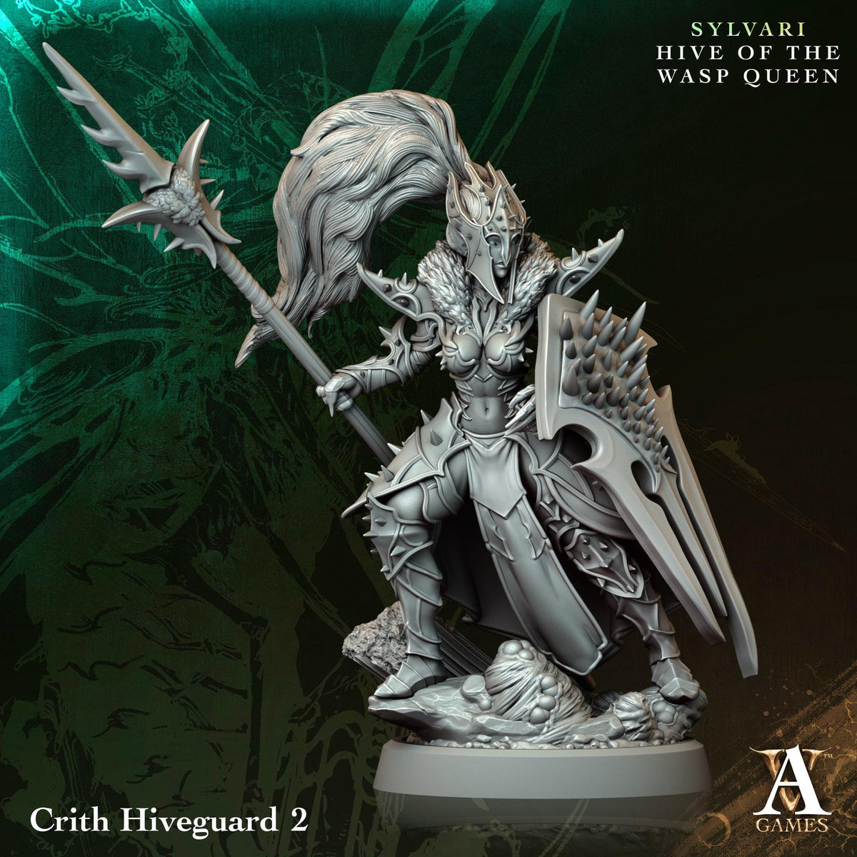 3D Printed Crith Hiveguard by Archvillain Games