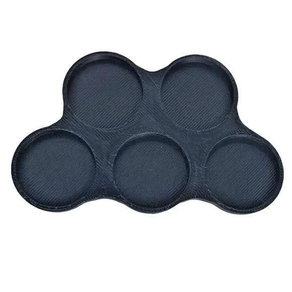 Solid Bottom Cloud Movement Trays 25mm Size Round Base for 5 Units