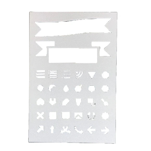Stencil for Planners Journals and Scrapbooking Tracing Template 90mm x 135mm