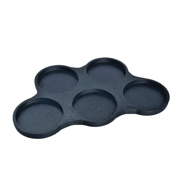 Solid Bottom Cloud Movement Trays 25mm Size Round Base for 5 Units