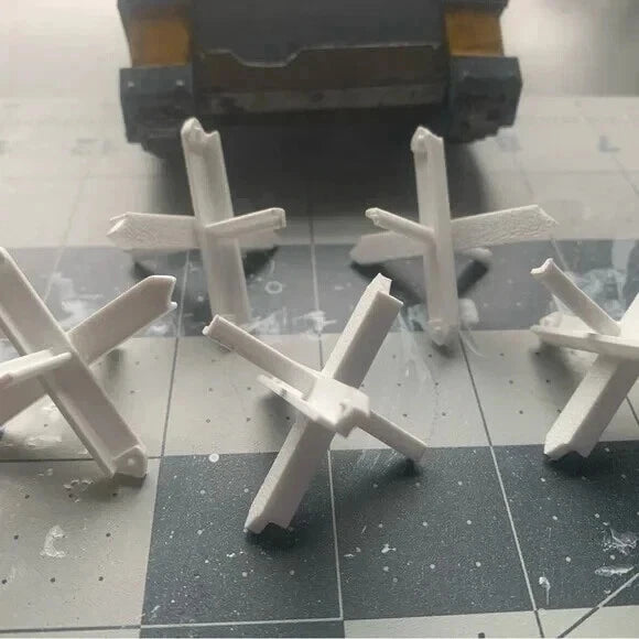 5 Pack Czech Hedgehog Tank Trap Sci Fi Industrial 28mm