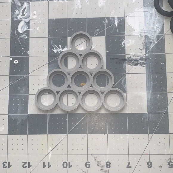 Arrow Cloud Movement Trays 25mm Size Round Base for 10 Units