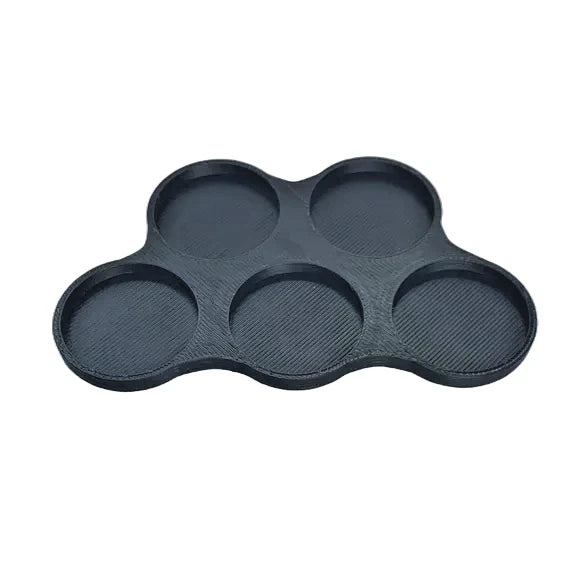 Solid Bottom Cloud Movement Trays 25mm Size Round Base for 5 Units