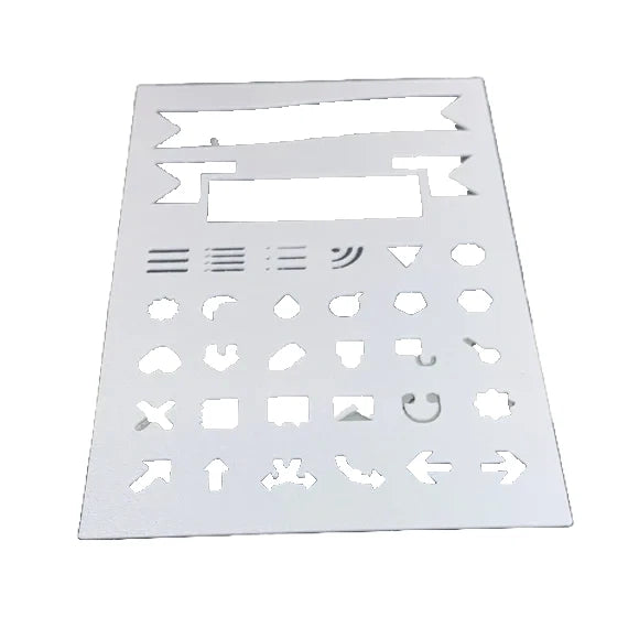 Stencil for Planners Journals and Scrapbooking Tracing Template 90mm x 135mm