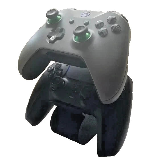 Dual Controller Stand Textured Holder for Xbox One, PS4 & PS5 Display Mount