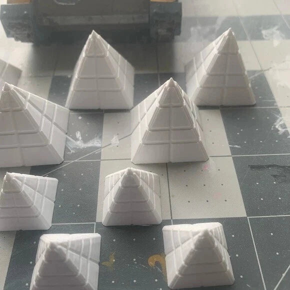 10 Pack Dragons Teeth Tank Trap Sci Fi Industrial 28mm