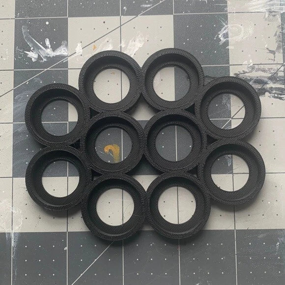 Mob Cloud Movement Trays 25mm Size Round Base for 10 Units