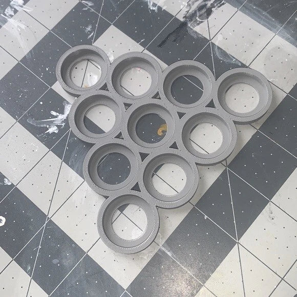 Arrow Cloud Movement Trays 25mm Size Round Base for 10 Units