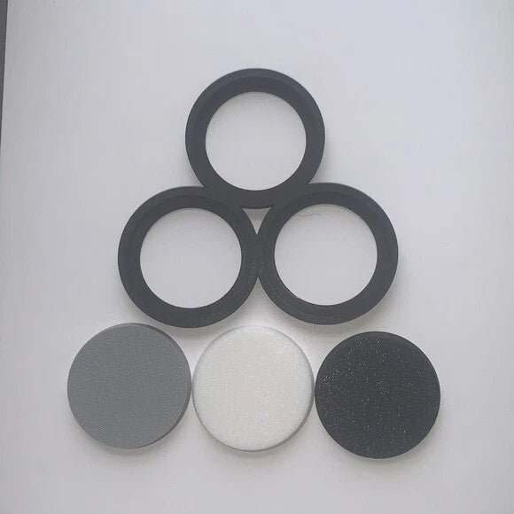 Cloud Movement Trays 50mm Size Round Base for 3 Units plus 3 Bases