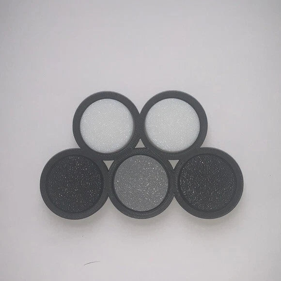 Cloud Movement Trays 40mm Size Round Base for 5 Units plus 5 Bases