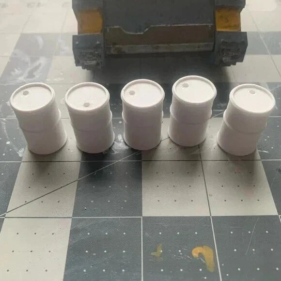 5 Pack Barrels Sci Fi Industrial 28mm
