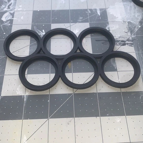 Line Cloud Movement Trays 40mm Size Round Base for 6 Units