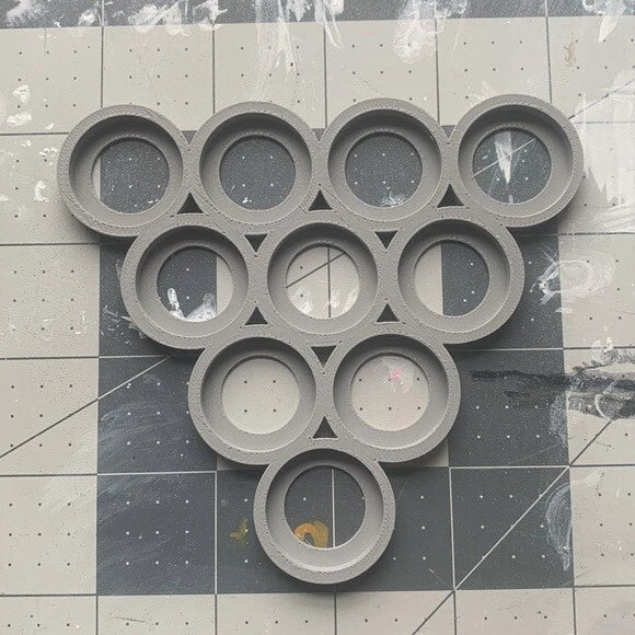 Arrow Cloud Movement Trays 25mm Size Round Base for 10 Units